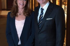<p>Susan and Henry Samueli have made the largest gifts to UCI in the university’s history, including a $200 million donation to create the Susan & Henry Samueli College of Health Sciences; $30 million to fund the construction of the Samueli Interdisciplinary Science and Engineering Building; a $20 million naming gift to The Henry Samueli School of Engineering; and the most recent $50 million to support the establishment of three Engineering+ institutes to address challenges in health, society and the environment. Steve Zylius / UCI</p>
 